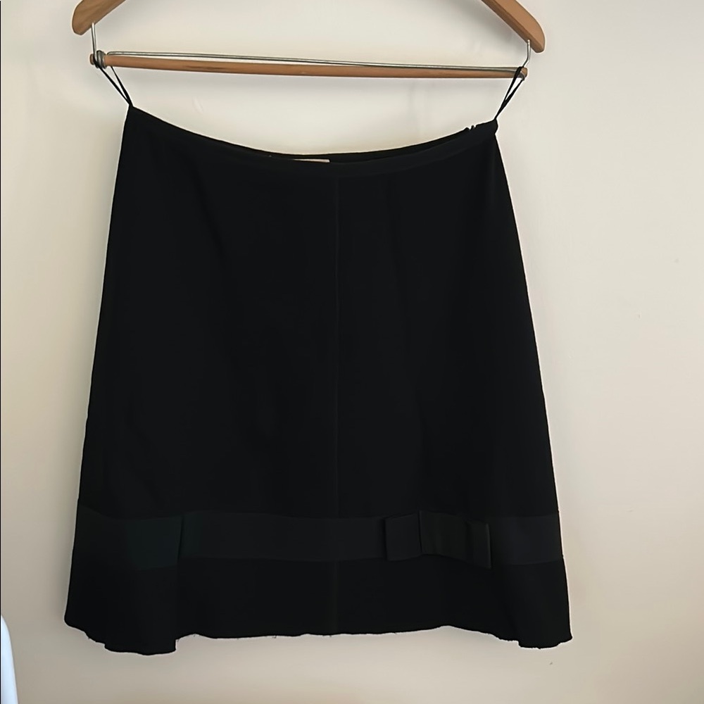 Prada Black A-Line Knee-Length Skirt